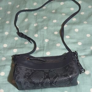 Vera Wang Blue Grey Crossbody Bag